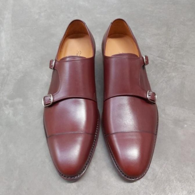 Grosir Fortuna Shoes Sepatu Kulit Pria Double Monk Straps - Leather 7958