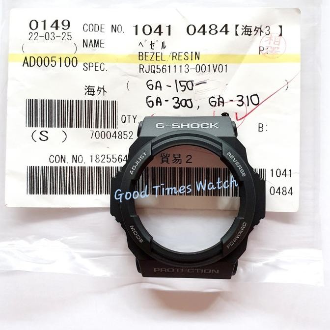 Promo Bezel G-Shock Ga-150-1A Ga-300 Ga-310 / Ga 150 Ga 300 Casio Original