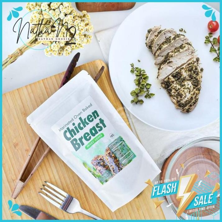 

MARINATED OVEN BAKED CHICKEN BREAST / DADA AYAM OVEN BUMBU BY NATHAN'S GROSIR KUALITAS SUPER !!!