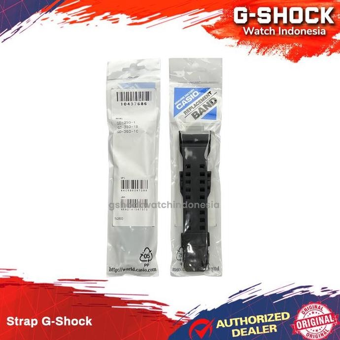 Murah Tali Strap G-Shock Gd-350 Gd350 Gd-350Gb Gd350Gb Gd 350 Casio Original