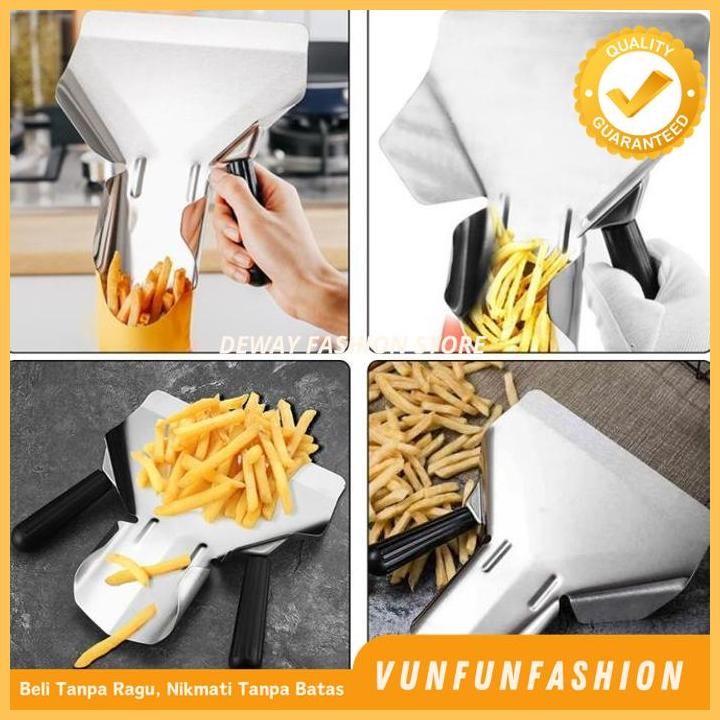 

FRENCH FRIES SCOOP STAINLESS STEEL SENDOK KENTANG GORENG MUTU DIJAMIN GRATIS ONGKIR