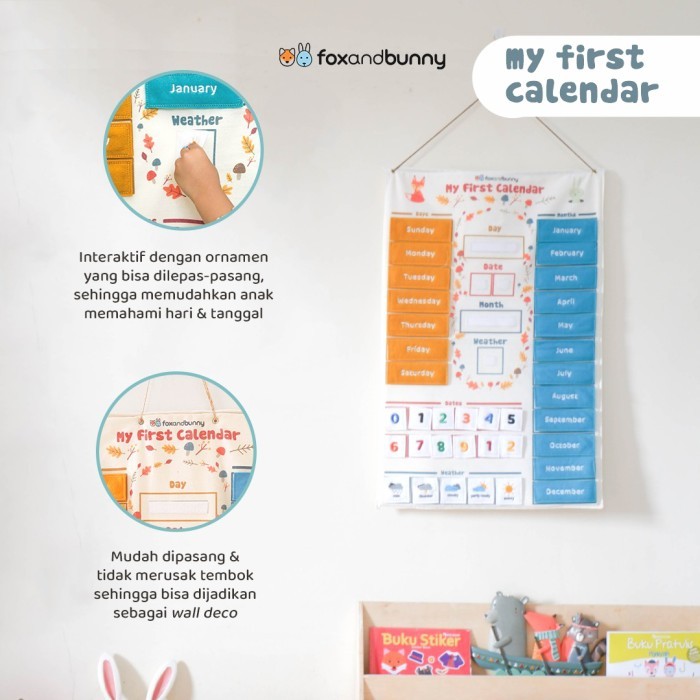 

FOX AND BUNNY MY FIRST CALENDAR (KALENDER ANAK)