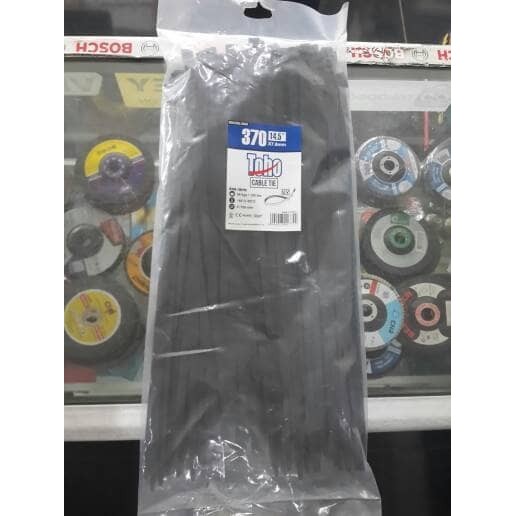

CABLE TIES BLACK / HITAM 370 X 7.6 MM INDUSTRIAL GRADE TOHO