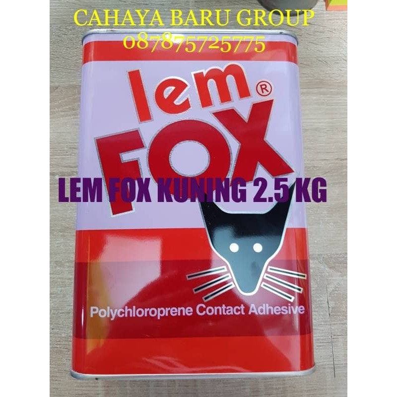 

LEM FOX KUNING GALON 2.5 KG