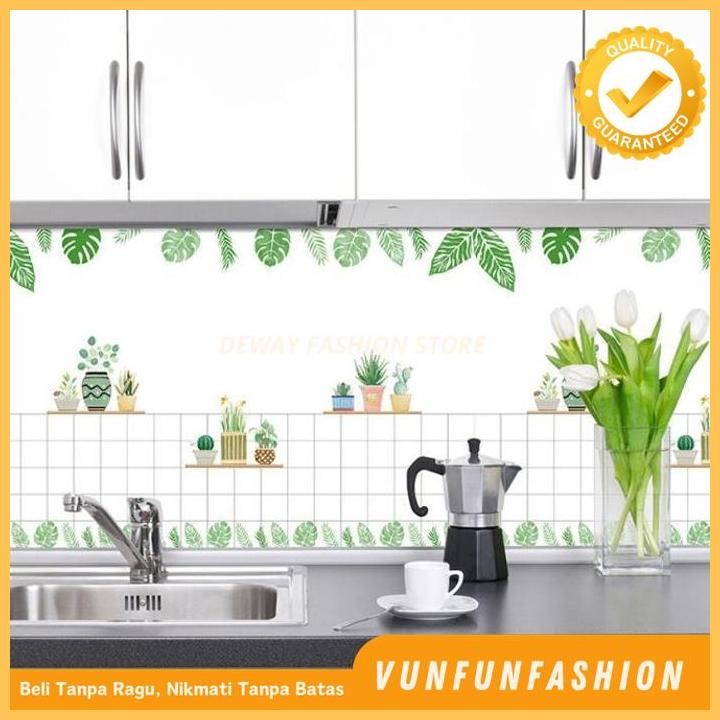 STIKER DINDING DAPUR BUAH TANAMAN STICKER WALLPAPER ANTI PANAS MINYAK BEST SELLER