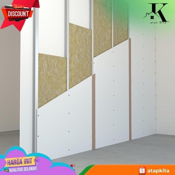 TERBAIK ROCKWOOL D100 5CM / ROCKWOOL / BUSA PEREDAM / GLASSWOL / PEREDAM RUANG