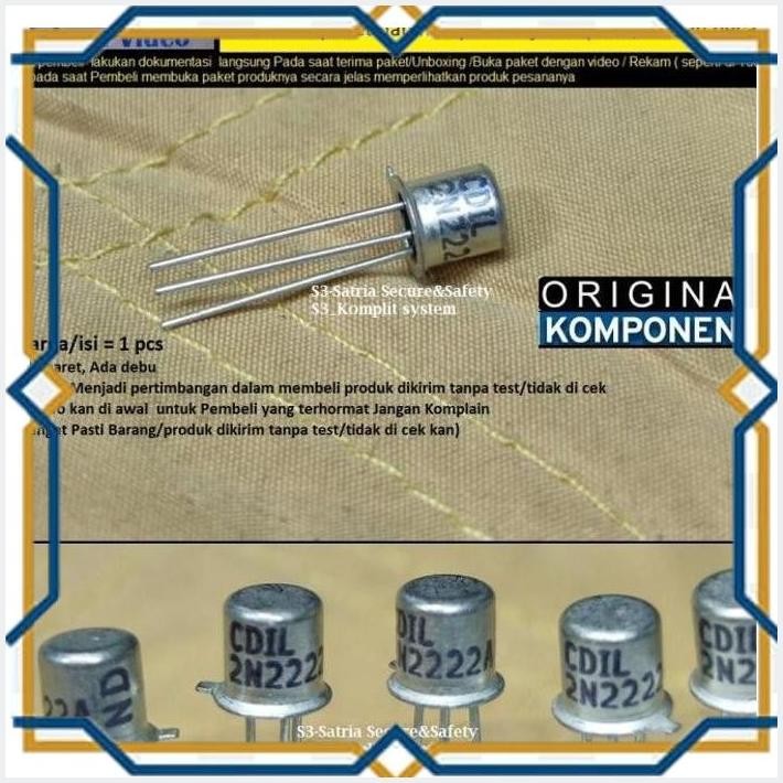 [SSC] PUTIH BESI TRANSISTOR 2N2222A 2N2222 2N 2222 2 N 2222A