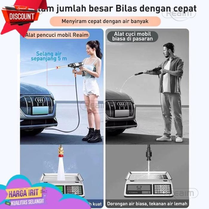 TERBAIK JET CLEANER / JET CLEANER BATERAI 199V ALAT CUCI MOBIL CUCI MOTOR TEKANAN TINGGI TANPA KABEL