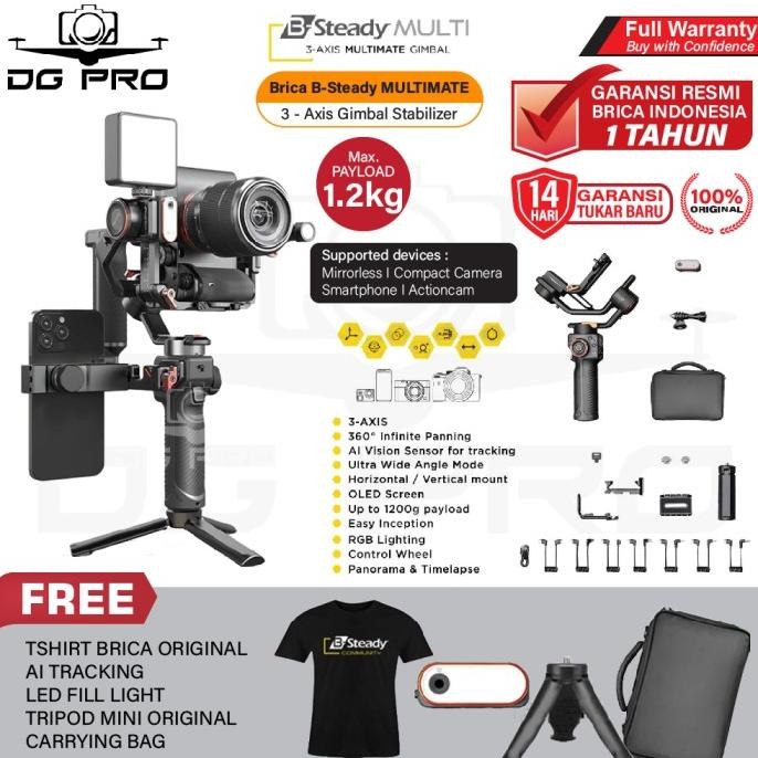 Brica B-Steady Multimate 3-Axis Gimbal Camera DSLR/Brica BSteady PRO Multi Multimate