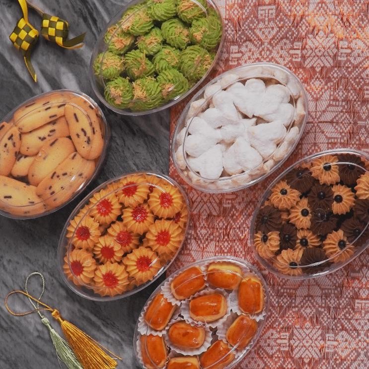 

kareemid kue kering lebaran delicute - paket isi 6 toples #bestseller