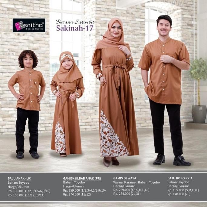 Trend Family Set Sakinah 17 Busana Sarimbit Keluarga Muslim By Zenitha Stok Terbatas