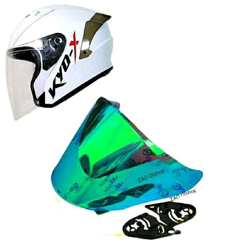 (TM05) Kaca Helm JPN KYO-X free Rachet Flat Visor JPN Kyo JPN KYOSHI allvarian
