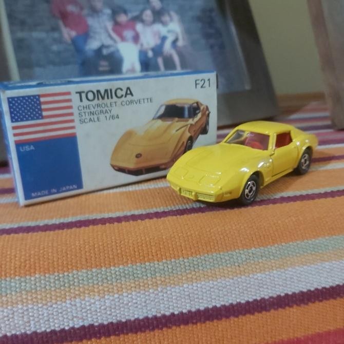 Tomica Foreign Japan F21 Chevrolet Corvette Stingray Yellow