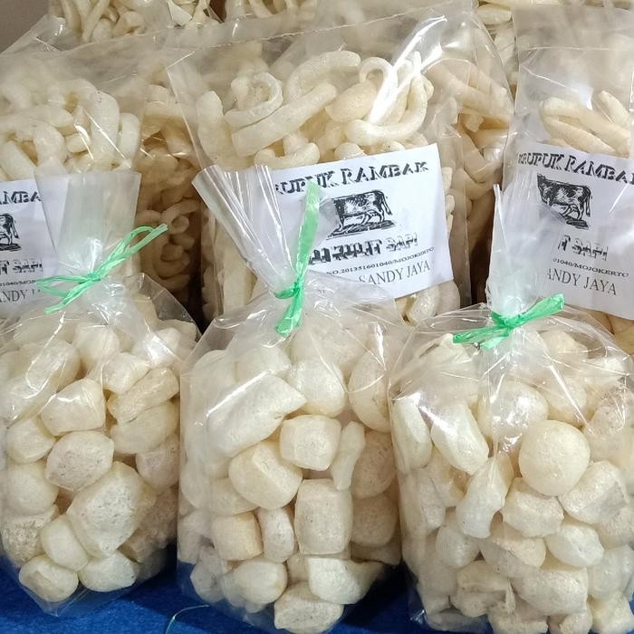 

Sale Krecek Rambak Kulit Sapi Dadu 1kg Ready