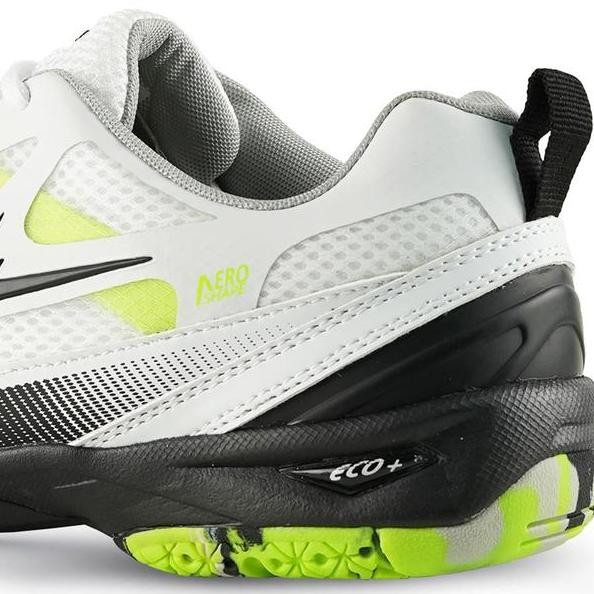 Sepatu Badminton Eagle Jet Pro Original Warna Putih Lime Sepatu Bulu Tangkis Eagle Terlaris