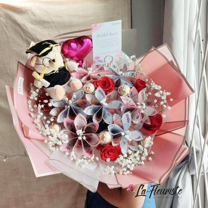 Pembuatan Buket Uang | Money Bouquet | Kerangka Bunga Uang |Model Star Original Dan Terpercaya