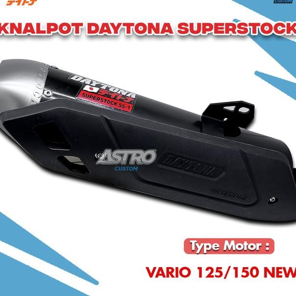 Knalpot Daytona Vario 125 150 PCX 160 Vario 160 SUPERSTOCK Exhaust Terlaris