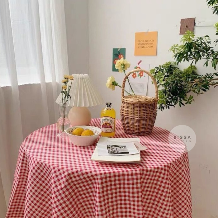 properti foto napkin alas meja kain motif piknik serbet taplak meja [kualitas terbaik]