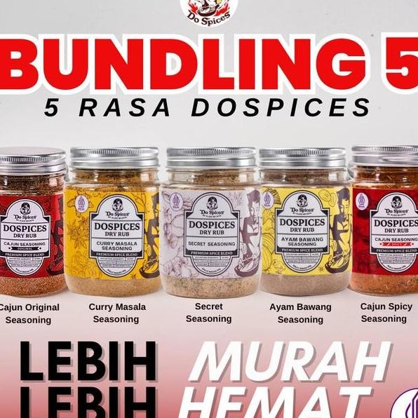 

Dopice Bundling 5 Bumbu Lebih Hemat Healthy Dry Rub Bumbu Marinai Rendah Al Paet Bundling 5 Varian Ad Rempah Natural Rendah Gula Rendah Lema Ala