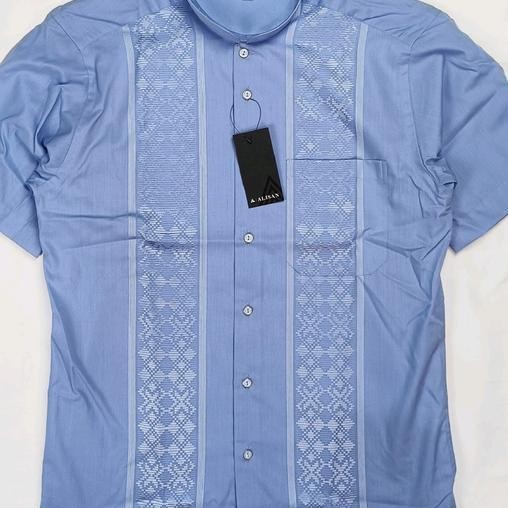 Kemeja Koko Alisan Pria Lengan Pendek Motif Bordir Abadi Terlaris