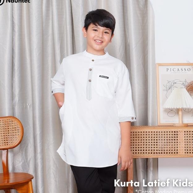 Nauhtec  Baju Koko Anak Kurta Latief Kids Series Katun Madina Premium Terlaris