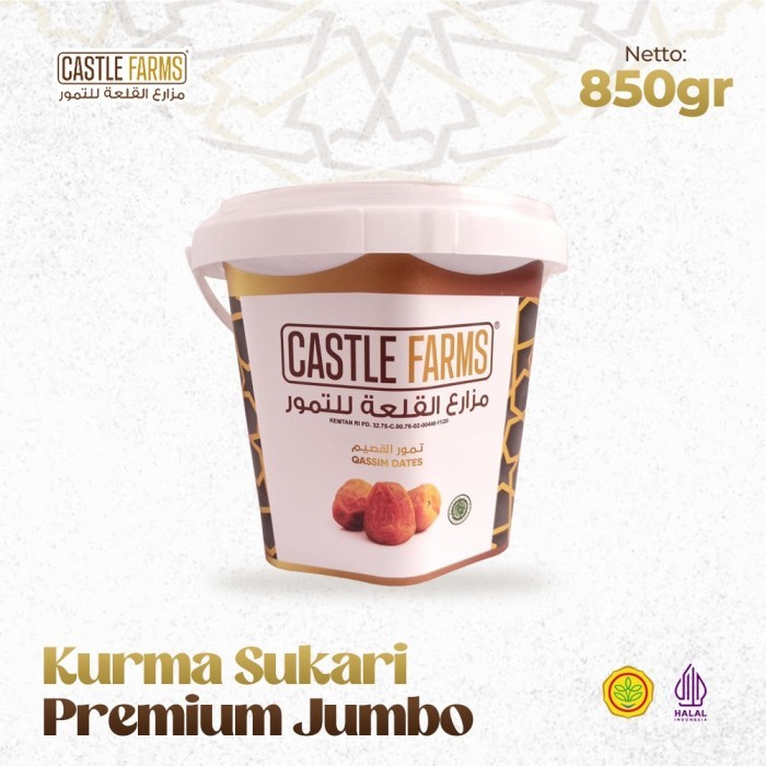 

Castle Farms Kurma Sukari Kemasan Ember 850 gr