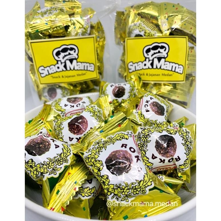 

TERLARIS!! APOLLO ROKA WAFER BALL COKLAT ISI 20PCS | SNACKMAMA Hemat