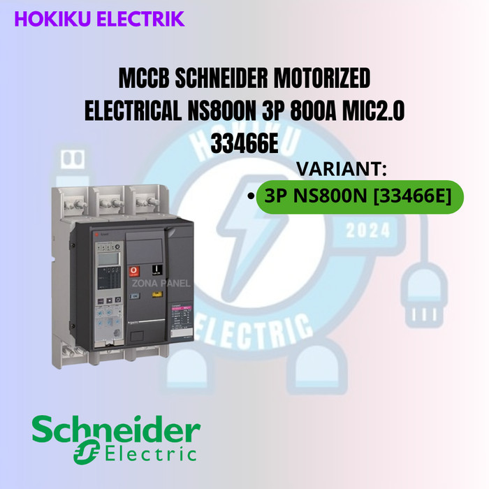 MCCB SCHNEIDER MOTORIZED ELECTRICAL NS800N 3P 800A MIC2.0 33466E