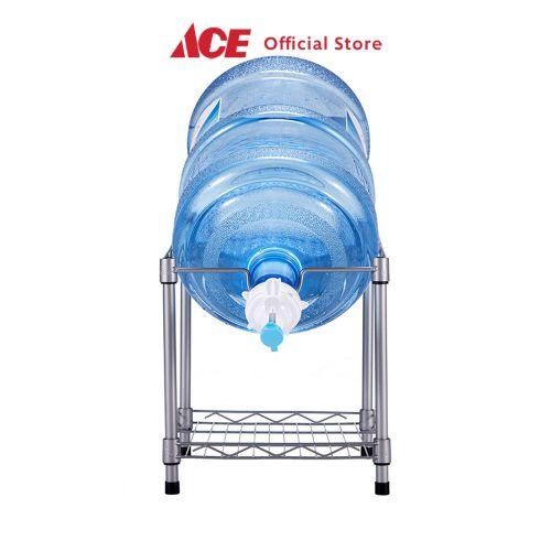 Krisbow Stora Rak Galon Single - Silver Tempat Penyimpanan Galon Air Minum Rak Dispenser