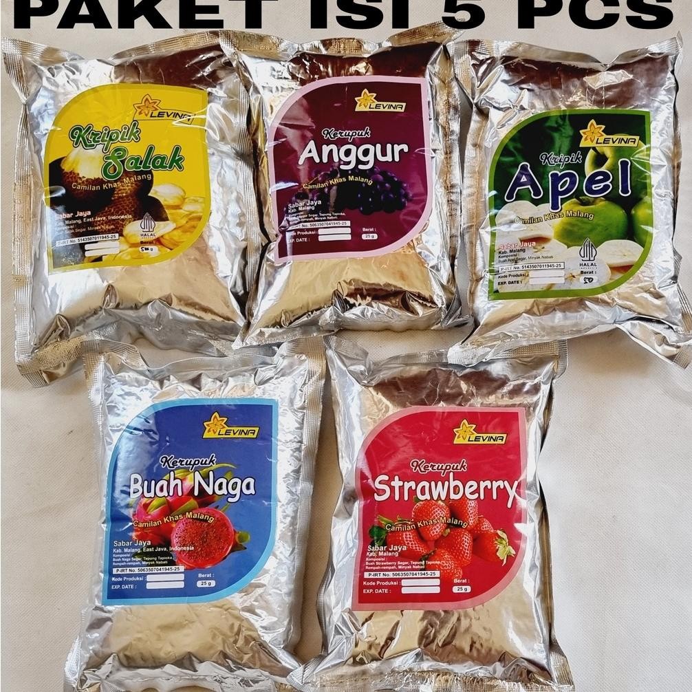 

tru-63 PROMO PAKET ISI 5 BUNGKUS KERIPIK DAN KRUPUK BUAH Sale