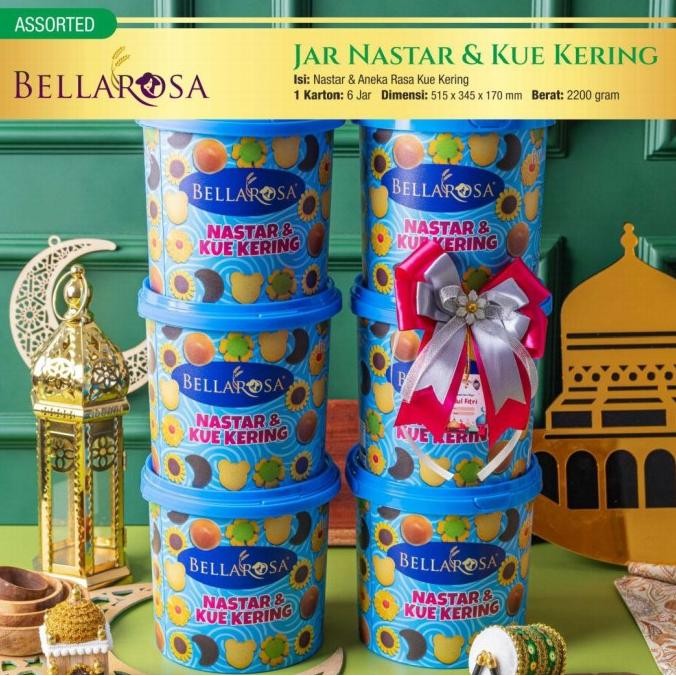 

New Bellarosa Cookies Ember - Nastar - Kue Kacang - Kue Kering -Waffletime Original