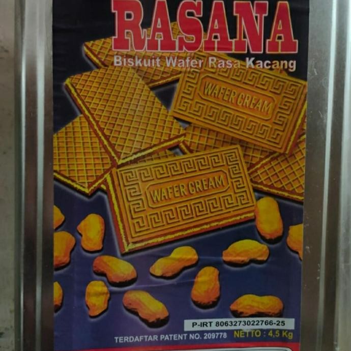 

Wafer Rasana Kacang 4,5Kg Original