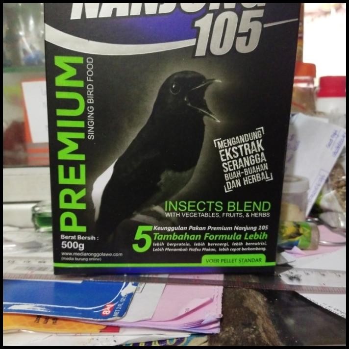 Nanjung 105 Pakan Premium 500Gr Burung Kicau