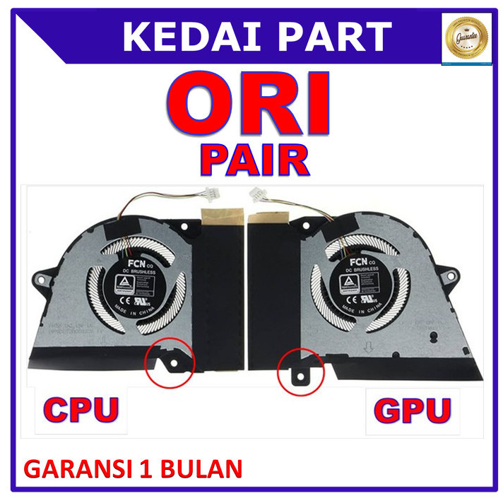 Fan Asus ROG Zephyrus G14 GA401 GA401Q GA401QC PAIR ORI