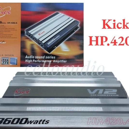Power Amplifier 4 Channel Kick HP 420.4 Audio Mobil Car Terlaris