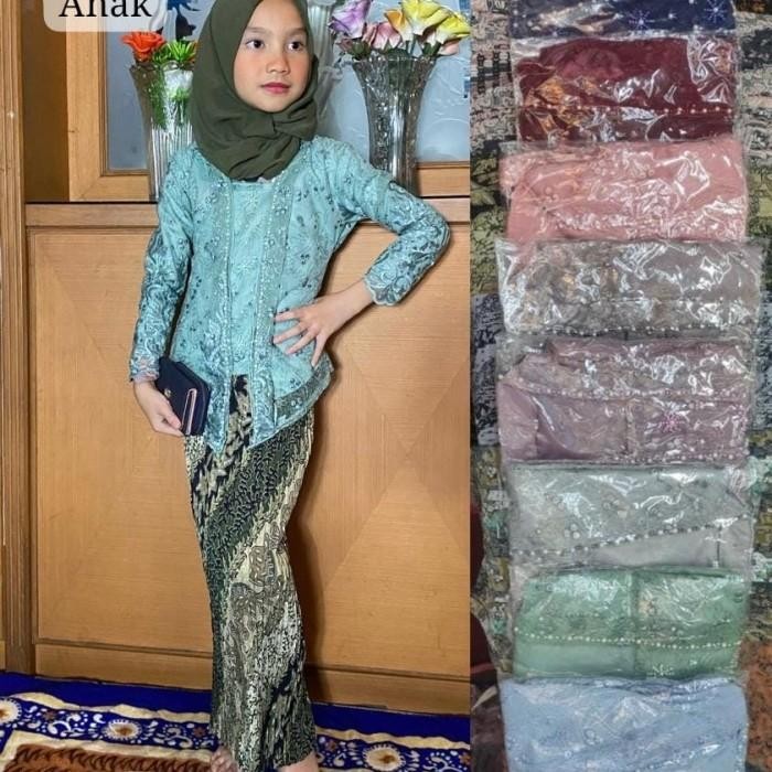 Kebaya Kutu Baru Anak/Kebaya Anak Perempuan Umur 3-12 Tahun
