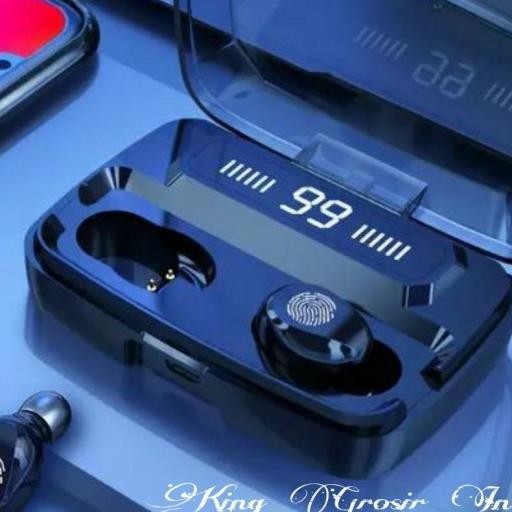 Headset Bluetooth LED F9-3 TWS Touch Wireless Earphone Terlaris