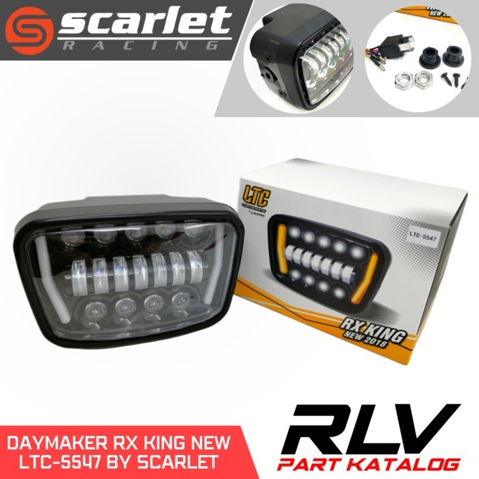 HEADLAMP RX KING DAYMAKER TYPE LTC 5547 SCARLET LAMPU DEPAN SCORPIO