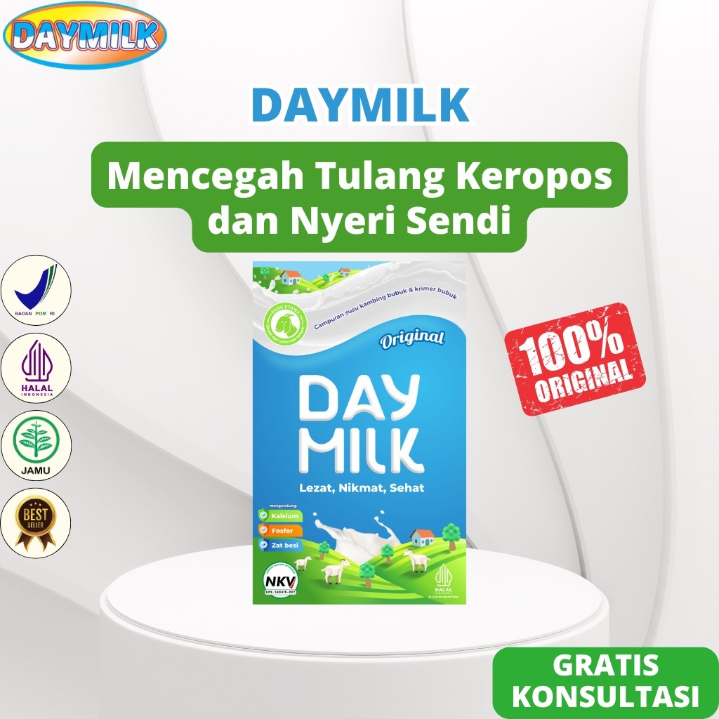 

DAYMILK Original Mencegah Tulang Keropos dan Nyeri Sendi 200gram