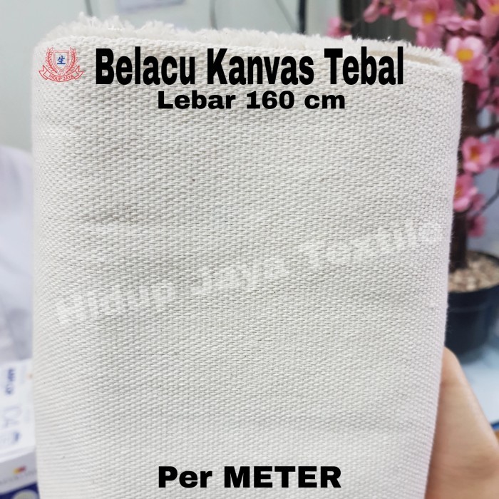 

Kain Belacu Blaco Blacu KANVAS Lukis Tebal Lb 160 cm [Per METER]