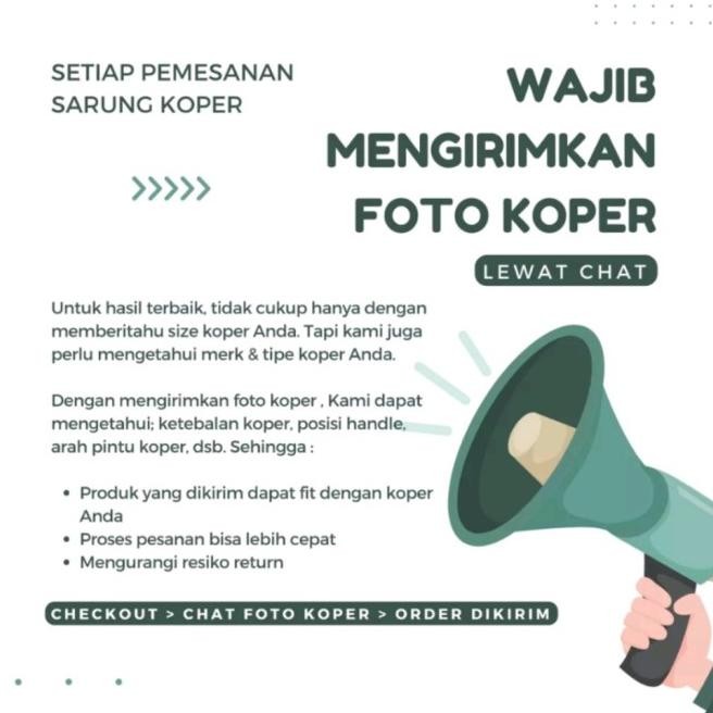 SARUNG COVER PELINDUNG KOPER UNTUK MEREK/BRAND CONDOTTI LENGKAP SEMUA