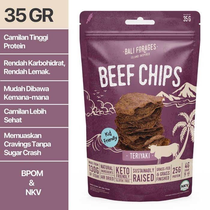 

BARANG TERLARIS Teriyaki Beef Chips Keripik Daging Sapi Teriyaki - Bali Forages