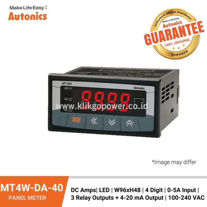 Grosir Autonics Panelmeter Mt4W-Da-40