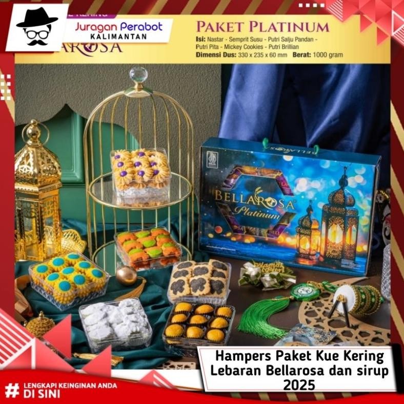 

Bellarosa || Hampers Paket Kuker Lebaran Bellarossa Dan Sirup 2025 / Exp 2026 Diskon