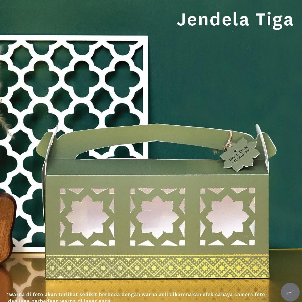 

10Pcs Gable Box Idul Fitri Dus Jar Toples Kue Kering Lebaran Packaging Hampers Ramadan (Olive) Flash Sale! Diskon Hingga 70%
