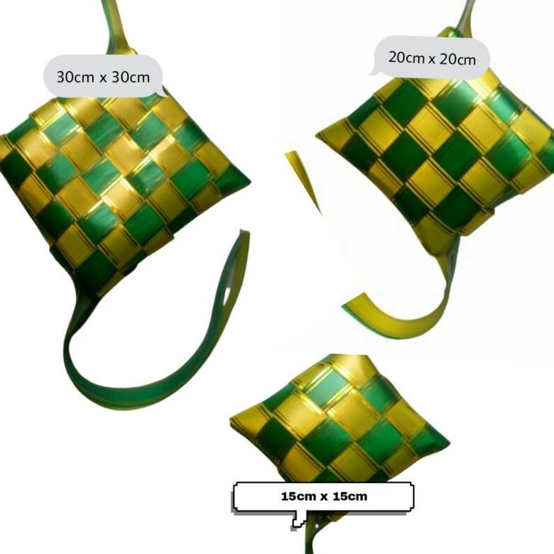 

Hiasan Ketupat Hijau Lebaran Jumbo Pita Plastik Dekorasi D Cod
