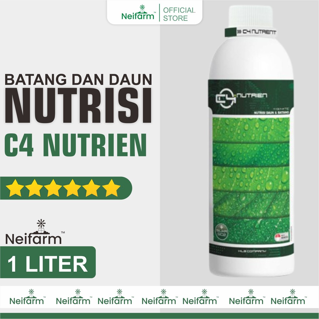 C4 STIMULANT ZPT (zat pengatur tumbuh) / Biostimulant NUTRIEN NUTRISI DAUN DAN BATANG 1L  - Halbaner