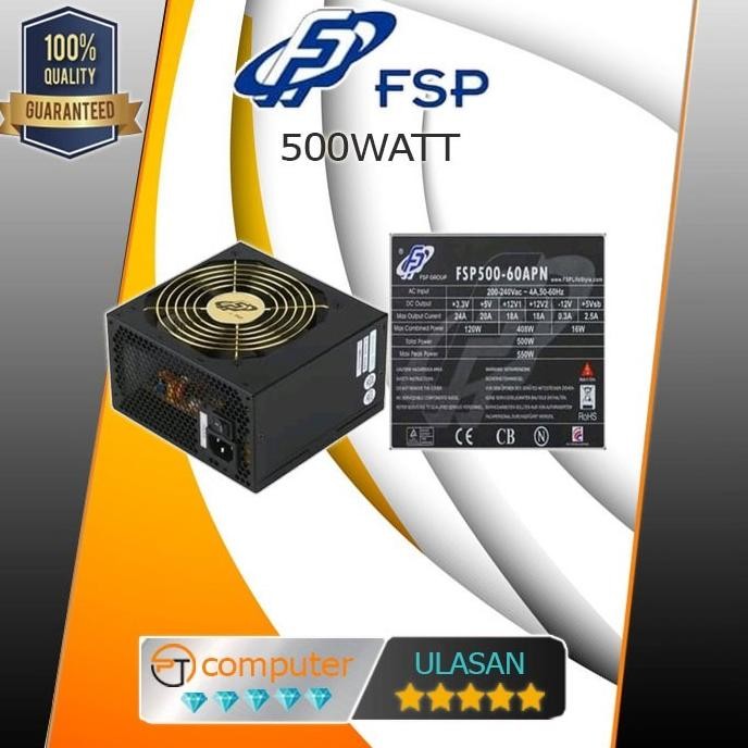 [Goodbest] Psu Power Supply 500Watt FSP Pure