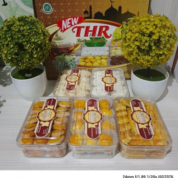 

New Paket Kue Kering Lebaran Thr New Isi 5.Toples Original