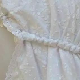 Baju Umroh Wanita Model Satu Set Gamis Bergo Sarung Tangan Katun Poliester Polos Bunga Putih haji re